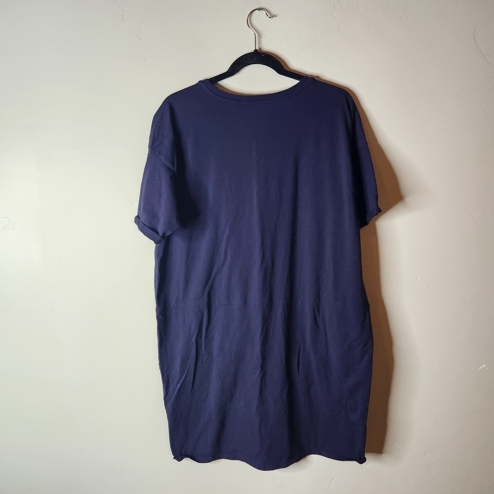 Eileen Fisher Organic Cotton Jersey Round Neck Dress Size Large - Picture 3 of 7